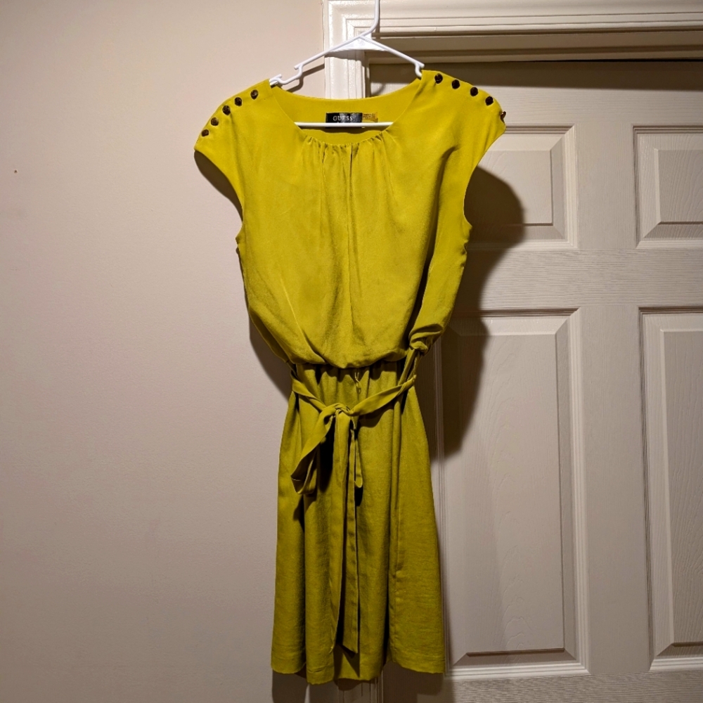 Green Guess dress